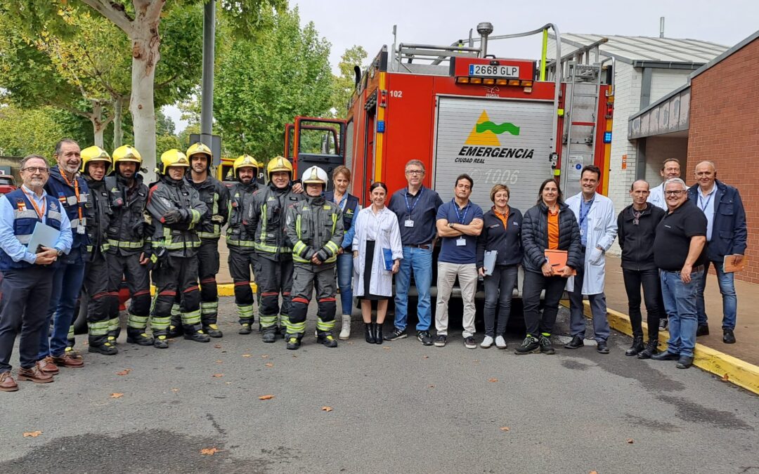 El SCIS de Ciudad Real participa en un simulacro de incendio en el Hospital General de Ciudad Real